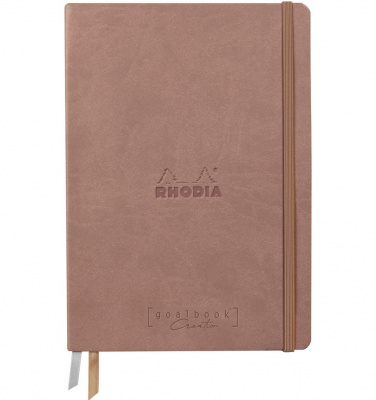 Записная книжка RHODIARAMA GOALBOOK CREATION в твердой обложке, A5, без линовки, 200 г, Rosewood/Розовое дерево