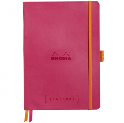 Записная книжка RHODIARAMA GOALBOOK в мягкой обложке, A5, точка, 90 г, Raspberry/Малиновый