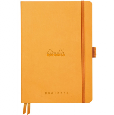 Записная книжка RHODIARAMA GOALBOOK в мягкой обложке, A5, точка, 90 г, Orange/Светло-оранжевый