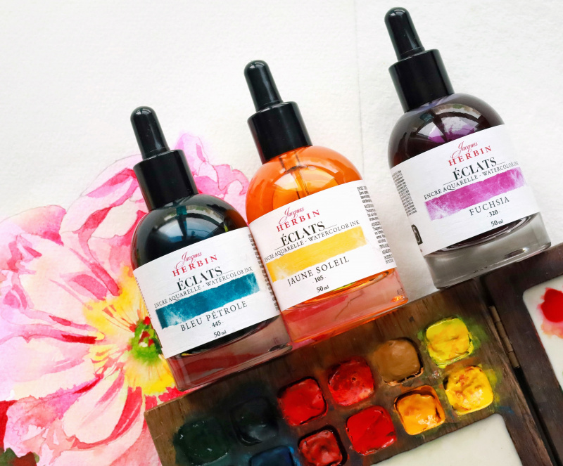 Акварельные чернила Herbin Eclats