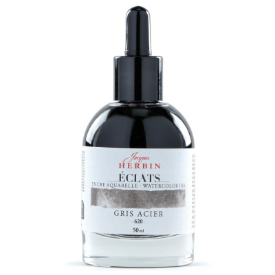 Акварельные чернила HERBIN ECLATS, Gris acier/Бежево-серый
