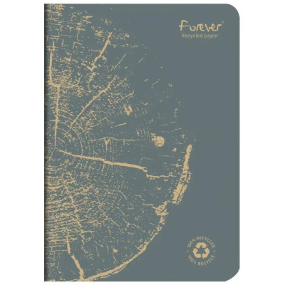 Тетрадь CLAIREFONTAINE FOREVER PREMIUM, A5, 90 г, Gris plomb/Серый