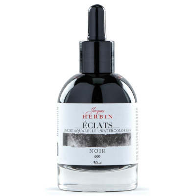 Акварельные чернила HERBIN ECLATS, Noir/Черный