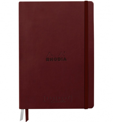 Записная книжка RHODIARAMA GOALBOOK CREATION в твердой обложке, A5, без линовки, 200 г, Burgundy/Бордовый