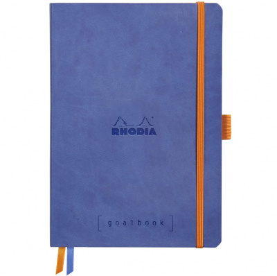 Записная книжка RHODIARAMA GOALBOOK в мягкой обложке, A5, точка, 90 г, Sapphire/Синий