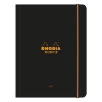 Записная книжка RHODIA UNLIMITED, A5+, 80 г, Black/Черный