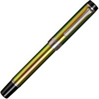 Ручка перьевая SAILOR CYLINT COLORED STAINLESS, Black IP 21K, Scarab/Желто-зеленый