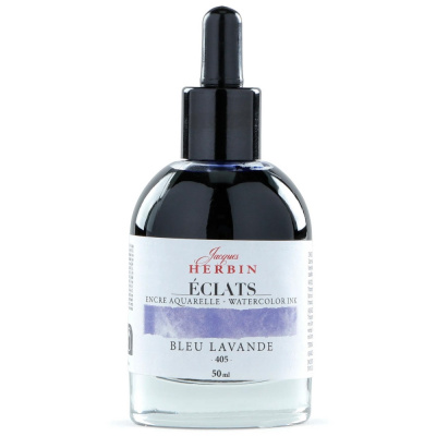 Акварельные чернила HERBIN ECLATS, Bleu lavande/Лавандово-синий
