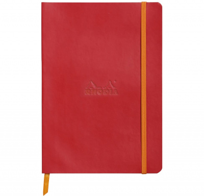 Записная книжка RHODIARAMA в мягкой обложке, A5, 90 г, Poppy/Красный