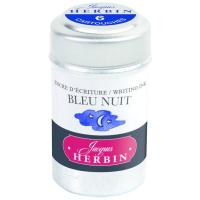 Картриджи для перьевой ручки HERBIN, Bleu nuit/Серо-синий