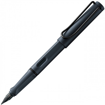Ручка перьевая LAMY SAFARI, Steel black 2nd Edition/Стальной черный