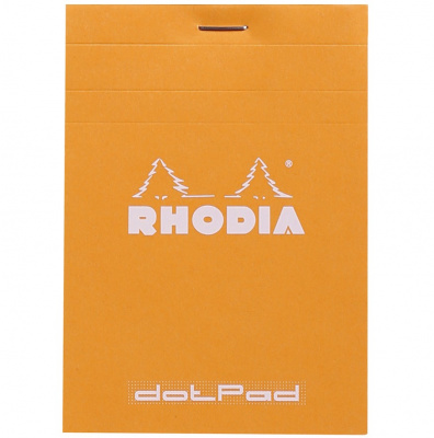 Блокнот RHODIA BASICS №12, 8,5х12 см, 80 г, Orange/Оранжевый