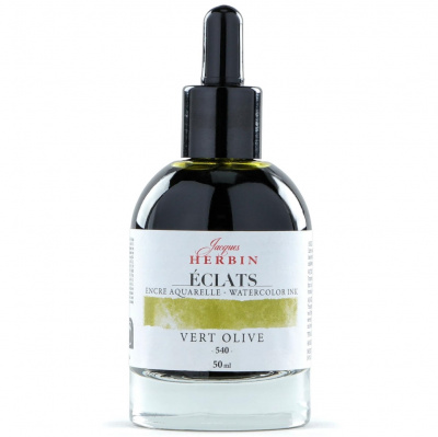 Акварельные чернила HERBIN ECLATS, Vert olive/Оливковый