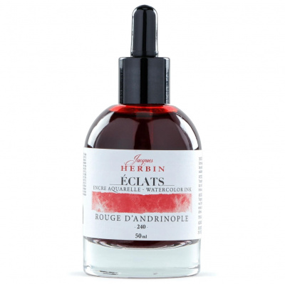 Акварельные чернила HERBIN ECLATS, Rouge d`andrinople/Адрианопольский красный