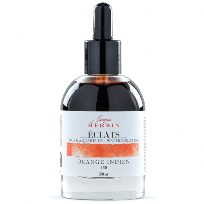 Акварельные чернила HERBIN ECLATS, Orange indien/Оранжевый