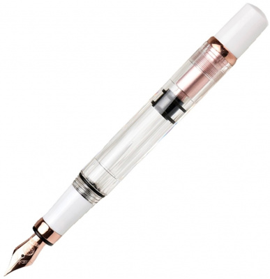 Ручка перьевая TWSBI DIAMOND 580 ROSE GOLD II, White/Белый