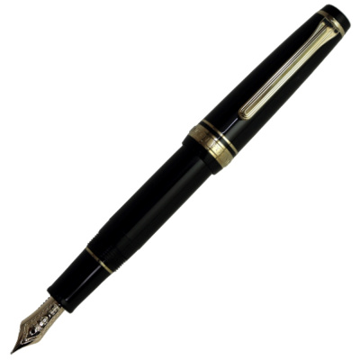Ручка перьевая SAILOR PRO GEAR SLIM MINI, Black, GT 14K, Черный