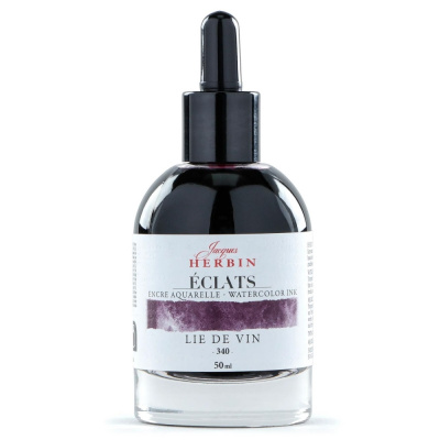 Акварельные чернила HERBIN ECLATS, Lie de vin/Темно-фиолетовый