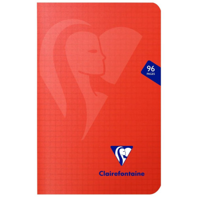 Тетрадь CLAIREFONTAINE MIMESYS, 11x17, 90 г, Rouge/Красный