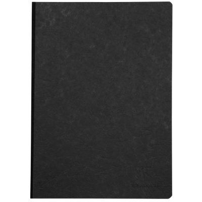 Тетрадь CLAIREFONTAINE AGE BAG, тканевый переплет, A4, 90 г, Noir/Черный