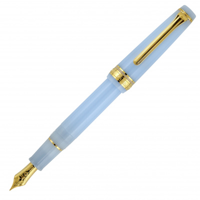 Ручка перьевая SAILOR PRO GEAR SLIM SHIKIORI FAIRY TALE, GT 14K, Grateful crane/Голубой