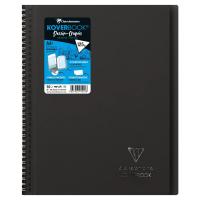 Скетчбук для смешанных техник CLAIREFONTAINE KOVERBOOK, A4+, 125 г, Black/Черный