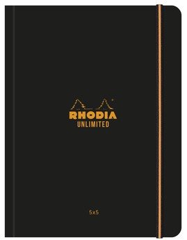 Записная книжка RHODIA UNLIMITED, A5+, 80 г, Black/Черный