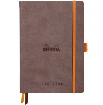 Записная книжка RHODIARAMA GOALBOOK в мягкой обложке, A5, точка, 90 г, Chocolate/Шоколад