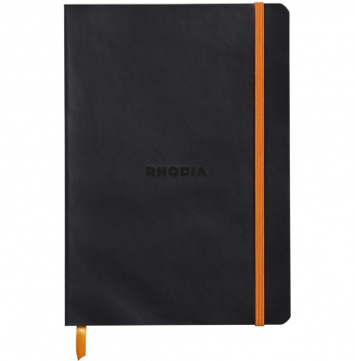 Записная книжка RHODIARAMA в мягкой обложке, A5, 90 г, Black/Черный