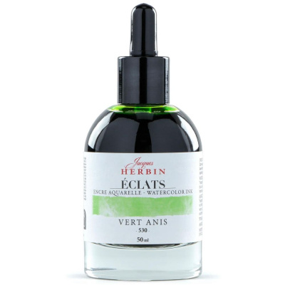 Акварельные чернила HERBIN ECLATS, Vert anis/Желто-зеленый