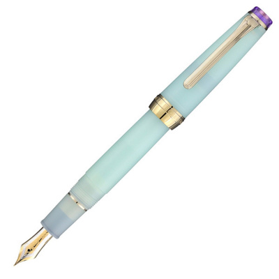 Ручка перьевая SAILOR PRO GEAR SLIM SOUND OF RAINFALL, GT 21K bicolor small, Spring rain/Светло-мятный