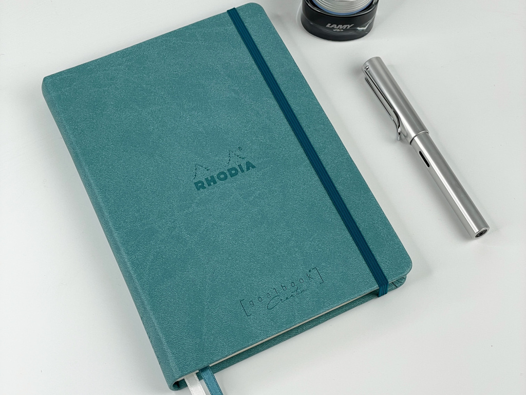 Записная книжка RHODIARAMA GOALBOOK CREATION в твердой обложке, A5, без линовки, 200 г, Aqua, Аквамарин купить в интернет-магазине SmartDesign
