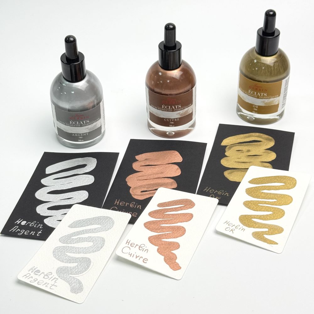 Акварельные пигментные чернила HERBIN ECLATS PIGMENT