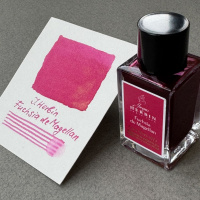 Чернила HERBIN PRESTIGE 1670, Fuchsia de Magellan/Розовый с золотыми блестками