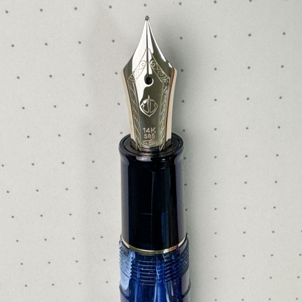 Ручка перьевая SAILOR PRO GEAR SLIM MINI RECONTRE III, Gold IP 14K, Terre/Синий
