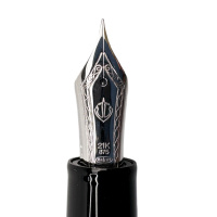 Ручка перьевая SAILOR 1911L RINGLESS, RT 21K, Simply black/Черный