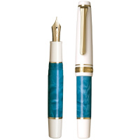 Ручка перьевая SAILOR PRO GEAR SLIM MINI RECONTRE, Gold IP 14K, Bleu ciel/Синий