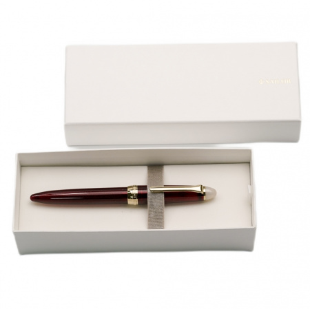 Ручка перьевая SAILOR SHIKIORI TSUKUYONO MINAMO, Gold IP still nib, Yodaki/Бордовый