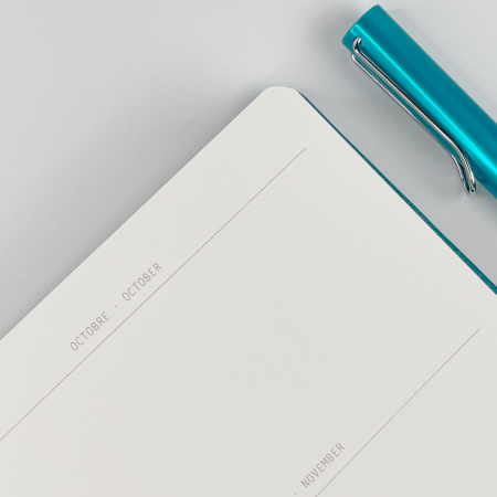 Записная книжка RHODIARAMA GOALBOOK CREATION в твердой обложке, A5, без линовки, 200 г, Peacock/Сине-зеленый