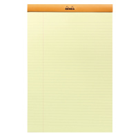 Блокнот RHODIA BASICS YELLOW №19, 21х31,8 см, 80 г, Orange/Оранжевый