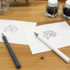 Перьевая ручка-макалка с 2 перьями SAILOR HOCORO, Steel nib, White/Белый