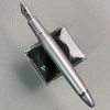 Ручка перьевая SAILOR 1911L RINGLESS METALLIC, IP 21K black, Simply gray/Серый