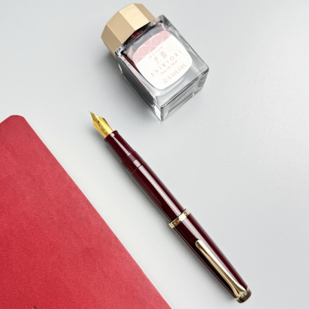 Ручка перьевая SAILOR LECOULE, RT steel nib, Ruby red/Темно-бордовый