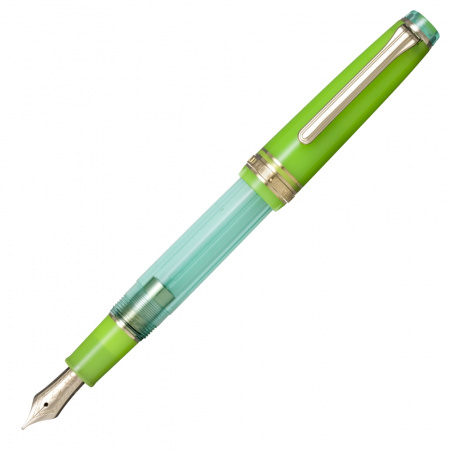 Набор SAILOR: перьевая ручка PRO GEAR SLIM MANYO II, Grass, GT 14K, + Чернила MANYO Hinoki
