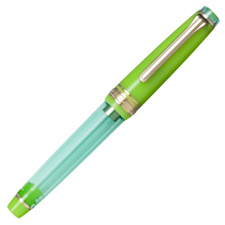 Набор SAILOR: перьевая ручка PRO GEAR SLIM MANYO II, Grass, GT 14K, + Чернила MANYO Hinoki