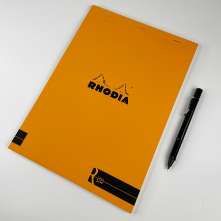 Блокнот RHODIA BASICS "LE R" №18, A4, 90 г, Orange/Оранжевый