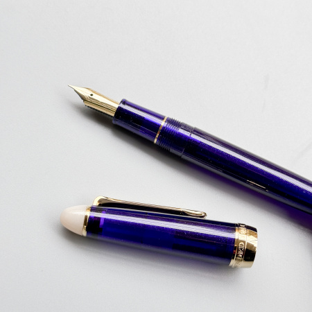 Ручка перьевая SAILOR SHIKIORI TSUKUYONO MINAMO, Gold IP still nib, Yonaga/Сине-фиолетовый