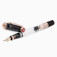 Ручка перьевая TWSBI DIAMOND 580 ROSE GOLD II, Smoke/Темно-серый