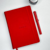 Записная книжка RHODIARAMA GOALBOOK CREATION в твердой обложке, A5, без линовки, 200 г, Poppy/Красный