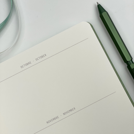 Записная книжка RHODIARAMA GOALBOOK CREATION в твердой обложке, А5, без линовки, 200 г, Celadon/Бледно-зеленый